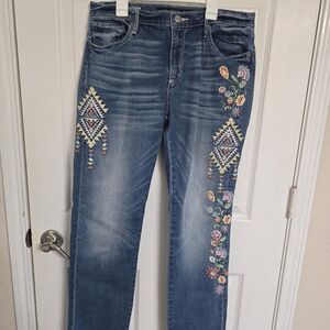 Driftwood Embroidered Jeans Sz.30